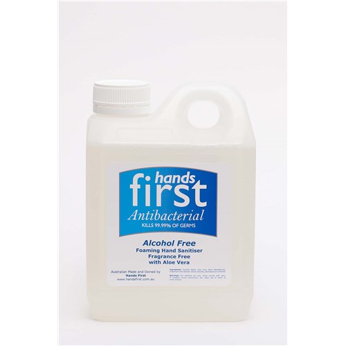 Hand Sanitiser 1L Foaming Refill Hands First Alcohol Free